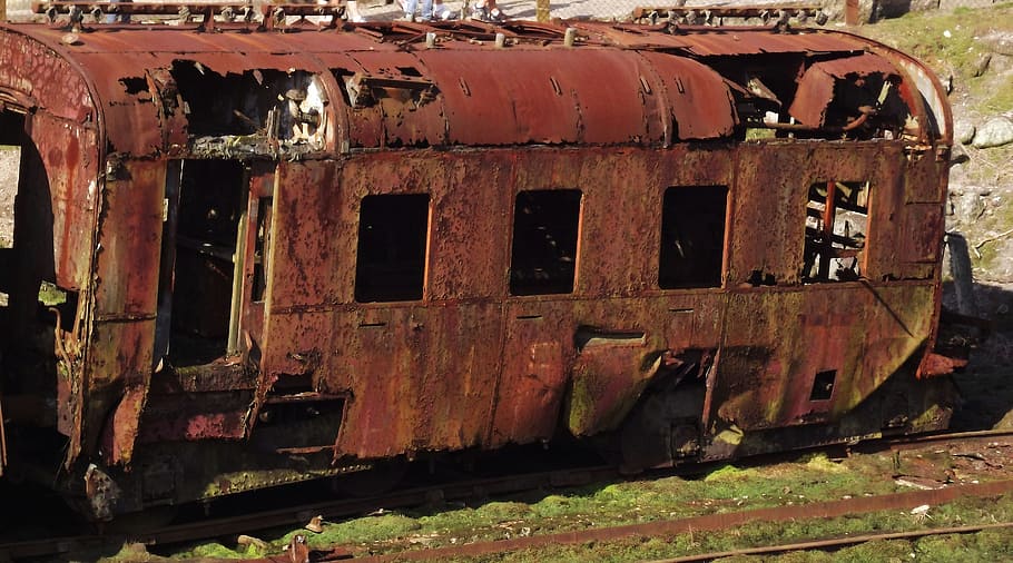 tren, ferrocarril, vell, rovellat, decaïment, baranes, òxid, abandonat, espatllat, metall, declivi, aixafar, deteriorament, obsoleta, manera de transport, transport, transport per ferrocarril, tren - vehicle, dia, transport públic, cap gent, mal estat, resistent, vaixell, pista, a l'aire lliure, arruïnat, cotxe de ferrocarril, pati de maniobra, 2K