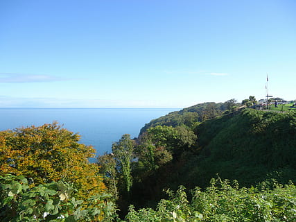 Babbacombe, devon, sahil, peyzaj, manzara, plaj, deniz, uçurum, torquay, bulut, İngiltere, okyanus, gökyüzü, torbay, Defne, lyme, oddicombe, clifftop, Su, bitki, manzaralar - doğa, doğada güzellik, huzur, su üzerinde ufuk, sakin sahne, doğa, ağaç, ufuk, gün, büyüme, mavi, kentsel olmayan sahne, arazi, insansız, açık hava, açık havada, 4K, CC0, kamu malı, telif ücretsiz
