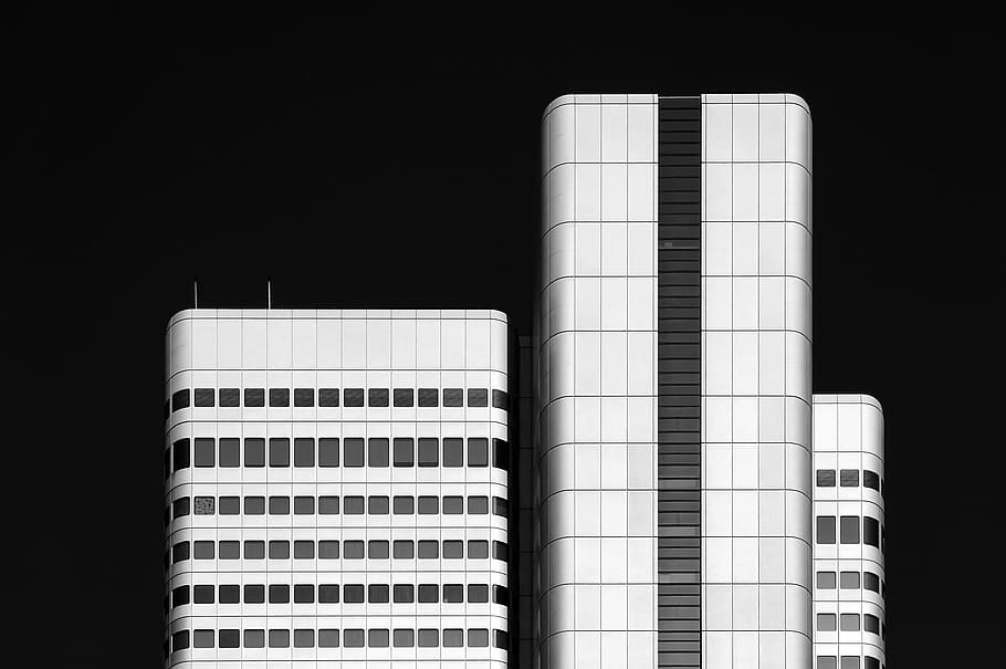 architettura, costruzione, infrastruttura, esterno dell'edificio, nessuno, struttura costruita, industria, silo, all'aperto, fabbrica, attività commerciale, sfondo nero, città, edificio per uffici esterno, girato in studio, agricoltura, Torre, natura, moderno, modello, ufficio, alto - alto, grattacielo, 4K