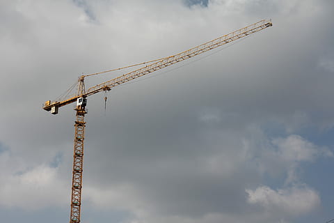 Kran, Wolken, Baumaschine, Konstruktion, Maschinen, Struktur, Heben, wolke - himmel, Kran - Baumaschinen, Industrie, Tag, Himmel, keine Leute, Baustelle, Baugewerbe, Entwicklung, Natur, die Architektur, große Höhe, bedeckt, Geschäft, Flachwinkelansicht, draußen, Baumaschinen, Legierung, stehlen, industrielle Ausrüstung, 5K, CC0, gemeinfrei, lizenzfrei