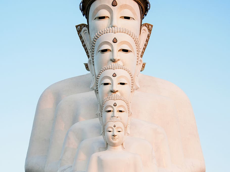 valkoinen, buddhan patsas, päivä-, matala, kulma-valokuvaus, gautama buddha-hahmo, ihmisen edustus, hengellisyys, uskonto, taide ja käsityö, uskomus, edustus, matala kulma, veistos, luovuus, ei ihmisiä, taivas, päivä, patsas, kirkas taivas, sininen, miesten samankaltaisuus, arkkitehtuuri, palvonnan paikka, matkustaa, luonto, koristeellinen, aggressio, idoli, 4K