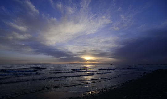Sonnenuntergang, Strand, Wind, Himmel, Wasser, Meer, Szenen - Natur, wolke - himmel, Schönheit in der Natur, Horizont über Wasser, Land, Horizont, Ruhe, ruhige Szene, Natur, keine Leute, Reflexion, idyllisch, seelandschaft, Welle, draußen, 5K, CC0, gemeinfrei, lizenzfrei