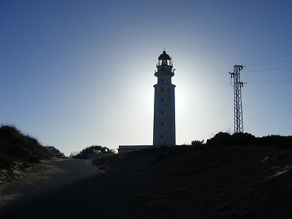 fyrtårn, guide, trafalgar, tårn, himmel, bygget struktur, arkitektur, vejledning, bygning udvendig, bygning, natur, sikkerhed, beskyttelse, skyfri himmel, retning, jord, ingen mennesker, kopiere plads, lav vinkel visning, udendørs, høj - høj, 2K, CC0, offentligt domæne, royaltyfrie
