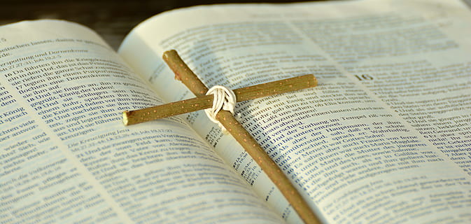 brown, cross, stick, top, bible, book, cross stick, on top, easter, good friday, easter story, faith, christ, jesus, christianity, god, religion, church, resurrection, crucifixion, love, holy scripture, hope, forgiveness, redemption, god's words, spirituality, no people, indoors, close-up, day, paper, publication, event, communication, text, celebration, page, open, wedding, togetherness, still life, selective focus, two objects, gold colored, religious equipment, 5K, CC0, public domain, royalty free