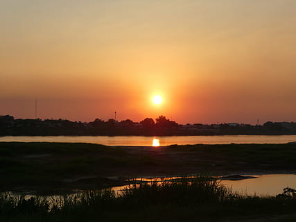 apus de soare, Laos, peisaj, râu, apă, Asia, râul Mekong, cer, Sud Est, mare, Abendstimmung, dispozitie, natură, scenice - natura, frumusețe în natură, soare, liniște, o scenă liniștită, culoare portocalie, lac, siluetă, reflecţie, nici o persoana, idilic, scenă non-urbană, lumina soarelui, mediu inconjurator, în aer liber, cerul romantic, 4K, CC0, domeniu public, fără drepturi de autor