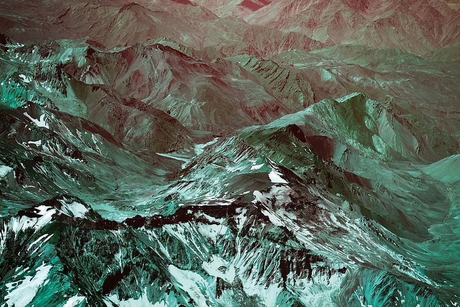 ull d'ulls, vista, muntanya, foto de les muntanyes alps, Serra, neu, verd, ande, aire, gelo, gel, neve, vermelho, duotona, vermell, xile, cordilheira, temperatura de fred, hivern, bellesa a la natura, naturalesa, cap gent, tranquil·litat, medi ambient, congelat, marc complet, patró, escenics - natura, escena tranquil·la, escena no urbana, primer pla, geologia, a l'aire lliure, cargol, formació, 5K