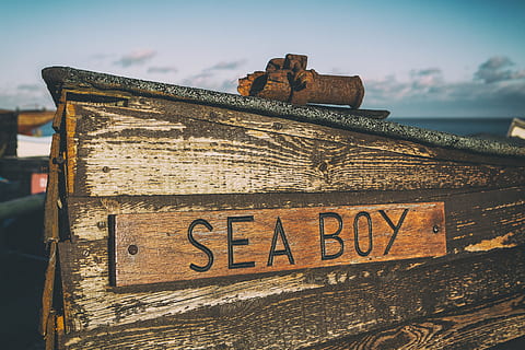 wide, angle shot, old, wooden, fishing boat, captured, beach, Wide angle, shot, on the beach, Deal, Kent, England, various, boat, coast, fishing, wood - Material, old-fashioned, no People, outdoors, sign, rusty, abandoned, day, sky, communication, western script, text, water, close-up, focus on foreground, sea, metal, nature, weathered, information, 4K