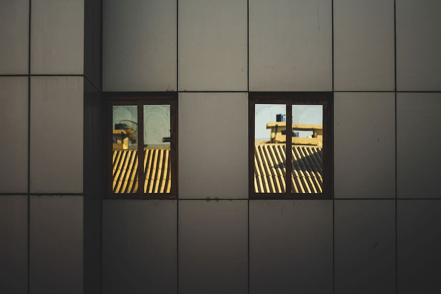 dva, Okna, prohlížení, střechy, den, Černá, rámy oken, odraz, fasáda, budova, okno, architektura, geometrie, obrazovka, sudan, střešní, sklo - materiál, uvnitř, stavba, nikdo, vzor, kancelářská budova exteriér, moderní, město, kancelář, Příroda, bezpečnostní, geometrický tvar, nástěnný prvek, 5K