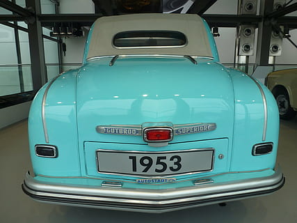 auto, oldtimer, technology, automotive, vehicle, rarity, mode of transportation, transportation, car, land vehicle, text, motor vehicle, no people, communication, journey, day, blue, close-up, travel, western script, sign, number, front view, indoors, green color, turquoise colored, 4K, CC0, public domain, royalty free