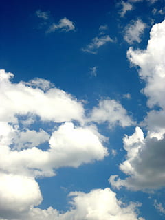 bewölkter Himmel, Himmel, Wolke, Blau, Weiß, gut aussehend, Natur, Wetter, wolke - himmel, Tag, Luft, draußen, Hintergründe, Wolkengebilde, Sommer-, Kumuluswolke, Klima, Stratosphäre, flauschige, szenen, Flachwinkelansicht, Schönheit in der Natur, Ruhe, Szenen - Natur, keine Leute, weiße Farbe, ruhige Szene, Vollbild, idyllisch, Sonnenlicht, Umgebung, Meteorologie, Weichheit, Höhe, 4K, CC0, gemeinfrei, lizenzfrei