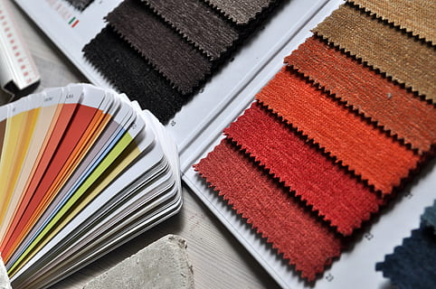 assorted, items, white, surface, sampler, colors, design, web, paint, house, home decor, color Swatch, fabric Swatch, textile, multi Colored, close-up, backgrounds, no people, stack, large group of objects, indoors, black color, full frame, directly above, choice, craft, studio shot, blanket, wool, paper, orange color, 4K, CC0, public domain, royalty free