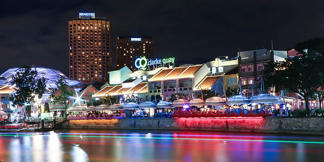 photo, darbe quay, daytime, Quay, night, cityscape, illuminated, urban Scene, urban Skyline, harbor, famous Place, dusk, city, water, architecture, reflection, travel Destinations, built Structure, building Exterior, outdoors, building, city life, office building exterior, skyscraper, modern, nature, multi colored, motion, no people, tourism, travel, nightlife, 1080P, CC0, public domain, royalty free
