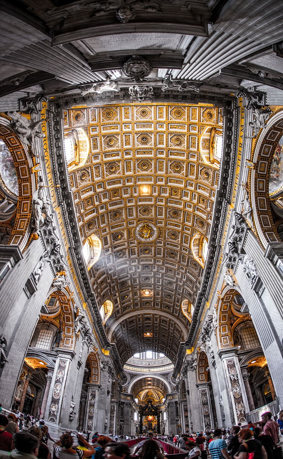g., Peterio bažnyčia, Roma, pilka, ruda, katedros salė, pastatas, architektūra, viršutinė riba, minios, bažnyčia, pastatyta struktūra, patalpose, žemas kampo vaizdas, kelionės tikslai, apšvietimo įranga, arka, puošnus, žmonių grupė, kelionė, šviečia, turizmą, miestas, atsitiktinių žmonių, prekybos centras, moterys, architektūros bruožas, prabanga, vartotojiškumas, 1080P