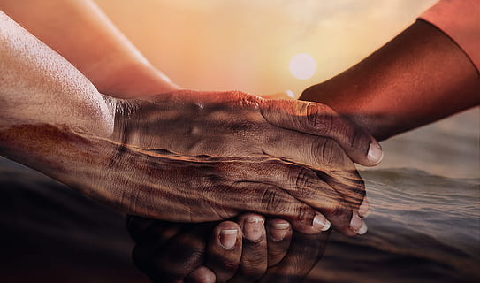 person, holding, hands, body, water, cohesion, together, human, support, help, community, trust, friendship, friends, integration, connectedness, handshake, helping hand, rescue, refugees, escape, agreement, harmony, togetherness, hope, human body part, hand, human hand, close-up, adult, body part, people, women, two people, nature, sunlight, females, strength, lifestyles, social issues, healthcare and medicine, healthy lifestyle, assistance, finger, effort, human limb, 4K, CC0, public domain, royalty free