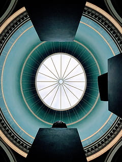 architektonická fotografie, nízký, úhlové fotografování, kopule budovy, zelená, strop, budova, architektura, geometrie, střední, vzhlížet, ovál, nebe, výše, umění, muzeum, oculus, Německo, alte nationalgalerie, Berlín, stavba, uvnitř, tvar, nízký úhel pohledu, geometrický tvar, design, kruh, moderní, vzor, den, muži, střešní okno, skutečných lidí, schodiště, schodiště a schodiště, přímo pod, architektura a umění, 2K, CC0, veřejná doména, bez autorských práv