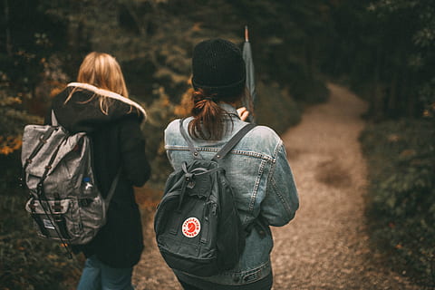 natura, persone, a piedi, amici, zaino, ambiente, foresta, erba, parco, sentiero, piante, insieme, turista, viaggio, alberi, indossare, boschi, retrovisore, donne, adulto, due persone, amicizia, albero, terra, abbigliamento casual, escursioni a piedi, solidarieta, capi di abbigliamento, bambino, emozione, pianta, esplorazione, all'aperto, acconciatura, 5K