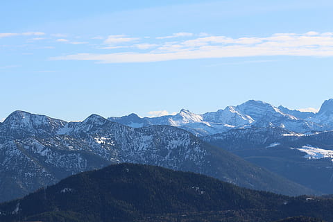 Berge, Schnee, solide, alpin, Wolken, Winter, Panorama, Landschaft, Rock, Winterschlag, lenggries, Berg, Himmel, Gebirge, Szenen - Natur, Schönheit in der Natur, kalte Temperatur, Umgebung, wolke - himmel, Natur, schneebedeckter Berg, ruhige Szene, Ruhe, keine Leute, Tag, Nicht-städtische Szene, draußen, Gipfel, 5K, CC0, gemeinfrei, lizenzfrei