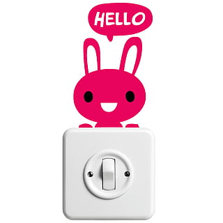 blanc, interrupteur à bascule, rouge, décor de lapin, autocollant, lièvre, Bonjour, interrupteur, marrant, illustration, symbole, La technologie, isolé, fond blanc, prise de vue en studio, la communication, à l'intérieur, texte, coupé, écriture occidentale, fermer, personne, électricité, souriant, représentation, couleur blanche, la créativité, visage souriant anthropomorphique, lettre capitale, bonheur, visage, source de courant, bouton poussoir, 1080P, CC0, domaine public, libre de droits