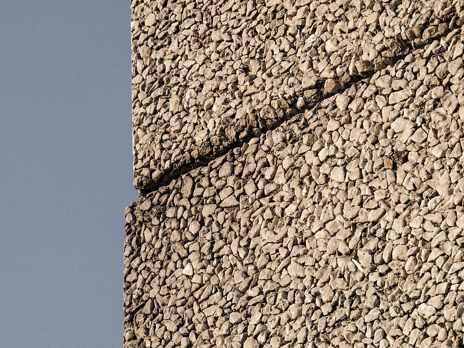 estructura, arquitectura, construcció, arquitectura, edifici, façana, concret, prefabricat, trist, textura, patró, primer pla, cap gent, dia, a l'aire lliure, naturalesa, estructura construïda, paret, fons, vista d’angle baix, cel, funció de construcció de parets, paret de pedra, exterior de l'edifici, llum solar, sòlid, aspre, abundància, fons blau, 2K