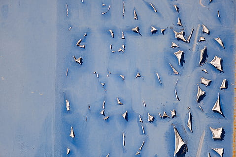 struttura, blu, vecchio, ex, nessuno, fotogramma intero, giorno, sfondi, caratteristica della parete, metallo, direttamente sopra, avvicinamento, architettura, struttura costruita, vista dall'alto, gruppo di animali, all'aperto, natura, modello, forma, grande gruppo di animali, strutturato, acqua, 5K, CC0, dominio pubblico, privo di copyright