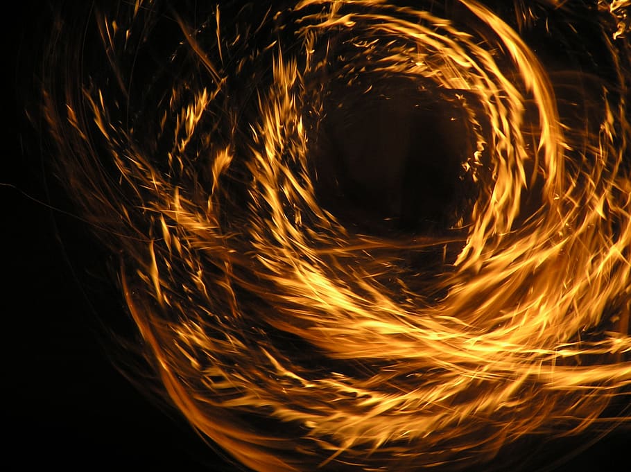 fotografia de timelapse, flames, foc, focs artificials, ball de foc, resum, fons, futurista, fractal, moviment, moviment borrós, calor - temperatura, cremant, nit, foc - fenomen natural, exposició llarga, primer pla, senyal d'advertència, girant, fons negre, flama, naturalesa, color taronja, una persona, brillant, signe, llana de filferro, 1080P