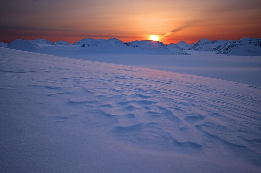 muntanya, cobert, neu, posta de sol, sortida del sol, durs camps de gel, fred, colorit, cel, congelat, parc nacional de kenai fjords, alaska, EUA, naturalesa, temperatura de fred, hivern, tranquil·litat, escena tranquil·la, escenics, bellesa a la natura, a l'aire lliure, escenics - natura, paisatge, medi ambient, gel, clima polar, cap gent, núvol - cel, Color blanc, Serra, muntanya nevada, cim de muntanya, 1080P