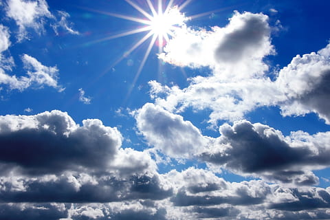 awan putih, matahari, bintang, cahaya, terang, awan, langit, langit biru, langit mendung, lapisan perak, optimisme, melompat, awan - langit, sinar matahari, keindahan di alam, scenics - alam, alam, cloudscape, biru, warna putih, ketenangan, hari, latar belakang, tidak ada orang, tampilan sudut rendah, lingkungan Hidup, di luar rumah, lensa suar, angin, meteorologi, terang benderang, bersih, 1080P, CC0, domain publik, bebas royalti