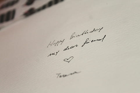 writing, dedication, gift, text, handwriting, paper, communication, indoors, western script, no people, close-up, emotion, correspondence, love, positive emotion, document, message, selective focus, love letter, high angle view, mail, 2K, CC0, public domain, royalty free