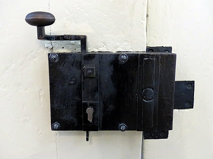 castel, mai mare, blocare, închis, istoricește, Siguranță, a închide, nici o persoana, metal, vechi, în interior, Securitate, culoare neagră, Intrare, uşă, protecţie, arhitectură, lemn - material, montare pe perete, fundaluri, zi, construită, zăvor, 4K, CC0, domeniu public, fără drepturi de autor
