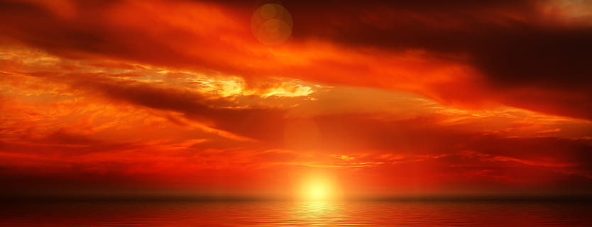 zee, gouden, uurfoto, zonsondergang, wolken, hemel, avondlucht, abendstimmung, zon, natuur, romantisch, humeur, atmosferisch, zonnestraal, romance, schemering, wolk - lucht, water, schoonheid in de natuur, rood, Oranje kleur, geen mensen, dramatische hemel, warmte - temperatuur, milieu, horizon, waarschuwingsbord, teken, scenics - natuur, nacht, kracht in de natuur, buitenshuis, donker, onheilspellend, 4K, CC0, publiek domein, royaltyvrij