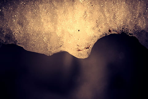 ice, cold, zer, fridge, winter, nature, no people, sky, tranquility, beauty in nature, scenics - nature, rock, rock - object, outdoors, solid, water, idyllic, cloud - sky, night, dramatic sky, close-up, architecture, environment, fantasy, power in nature, abstract backgrounds, 4K, CC0, public domain, royalty free