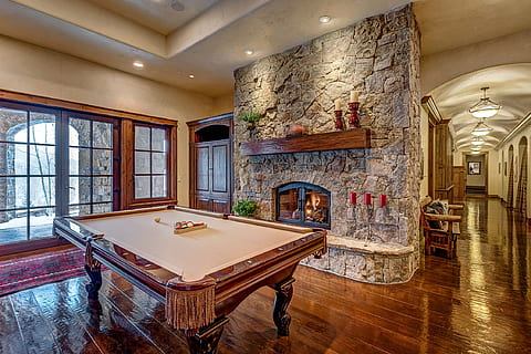 pool, pool table, pool and table, flooring, indoors, home interior, architecture, luxury, domestic room, hardwood floor, window, home, wealth, built structure, building, wood, furniture, wood - material, residential district, table, household equipment, house, home showcase interior, no people, modern, tiled floor, 1080P, CC0, public domain, royalty free