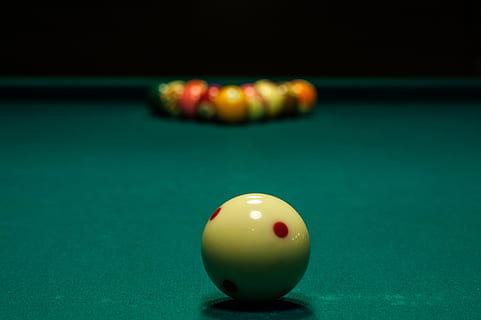 billiards, pool billiards, pool, sport, pool ball, ball, table, pool table, pool - cue sport, number, no people, snooker, focus on foreground, still life, indoors, leisure activity, relaxation, pool cue, close-up, sphere, cue ball, green color, nightlife, 4K, CC0, public domain, royalty free