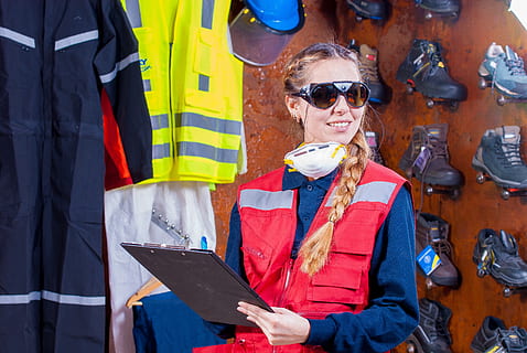 woman, wearing, red, vest, holding, clip board, industrial, security, logistic, work clothes, industrial safety, protective goggles, worker, mandatory, manufactures, personal protection, supervisor, cellular, women, face, bella, cell phone, mobile phone, phone, mobile, communication, iphone, model, mask, respirator, glasses, sunglasses, one person, clothing, real people, front view, adult, fashion, smiling, day, leisure activity, technology, waist up, young adult, standing, 4K, CC0, public domain, royalty free