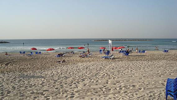 plage de sable, océan, Voyage, été, plage, le sable, tropical, vacances, paradis, se détendre, rive, de plein air, paysage marin, littoral, scène, mer, horizon au-dessus de l'eau, eau, grand groupe de personnes, terre, ciel, horizon, la nature, les vacances, paysages - nature, beauté dans la nature, foule, ciel clair, espace de copie, groupe de personnes, en plein air, 1080P, CC0, domaine public, libre de droits