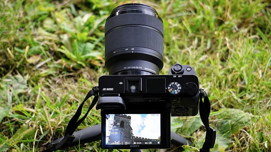 Fotoaparát, fotografování, tráva, technologie, rozmazat, videokamery, kamerové čočky, zachycení, detail, přístroj, digitální, digitální fotoaparát, elektronický, elektronika, zařízení, soustředit se, objektiv, moderní, venku, fotografie, stativ, zoom, fotografická témata, fotoaparát - fotografické vybavení, fotografické vybavení, Černá barva, focení, zaměřit se na popředí, rostlina, objektiv - optický přístroj, digitální jednooká zrcadlovka, aktivita, slr fotoaparát, nikdo, Příroda, natáčení, 4K