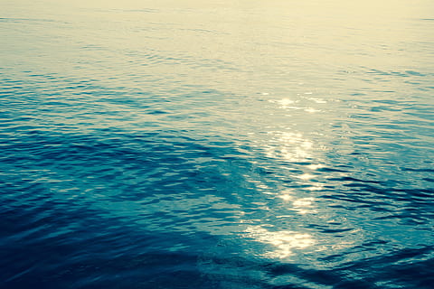 Rays, Dark, Covered, Ocean, Water, blue, ocean, water, swim, holiday, travel, refraction, atmospheric, reflection, sea, waterfront, no people, nature, backgrounds, beauty in nature, tranquility, scenics - nature, tranquil scene, sunlight, outdoors, day, rippled, high angle view, sky, full frame, motion, 5K, CC0, public domain, royalty free