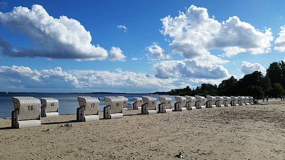 ชายหาด, Klink, ท้องฟ้า, เมฆ, เก้าอี้ชายหาด, น้ำ, เมฆ - ท้องฟ้า, ที่ดิน, ทราย, เป็นแถวเป็นแนว, Scenics - ธรรมชาติ, ทะเล, ธรรมชาติ, สีน้ำเงิน, ไม่มีคน, ความเงียบสงบ, ความงามในธรรมชาติ, ภูมิประเทศ, ขอบฟ้า, เก้าอี้ชายหาดแบบคลุมด้วยผ้า, ฉากที่เงียบสงบ, วัน, กลางแจ้ง, ขอบฟ้าเหนือน้ำ, 5K, CC0, โดเมนสาธารณะ, ค่าลิขสิทธิ์ฟรี