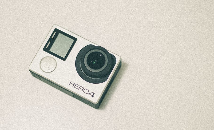 gopro hero camera, GoPro, Hero, Camera, technology, camera - Photographic Equipment, old-fashioned, retro Styled, old, single Object, equipment, antique, no People, obsolete, communication, white background, studio shot, text, copy space, indoors, close-up, western script, number, document, machinery, still life, photography themes, paper, control, the past, 4K
