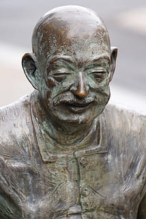 Man, Head, View, Gestures, Mimic, Art, statue, sculpture, ancient, close-up, outdoors, no people, human representation, art and craft, representation, male likeness, creativity, craft, focus on foreground, carving - craft product, day, bust, nature, religion, spirituality, stone material, belief, carving, angel, 4K, CC0, public domain, royalty free