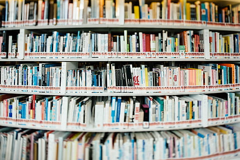 stack, books, bookshelf, inside, library, assorted, educational, text books, book, education, learning, university, shelf, indoors, color Image, publication, large group of objects, abundance, in a row, literature, order, people, arrangement, collection, choice, close-up, still life, textbook, studying, 5K, CC0, public domain, royalty free
