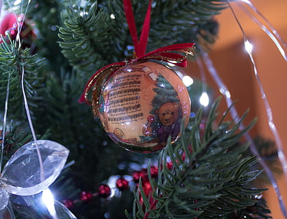 Weihnachten, Winter, Feier, leuchtenden, Pinus, Tanne, Baum, Weihnachtsbaum, Kugel, Armband, Gold, Fichte, Dekoration, rot, Bälle, Licht, Weiß, Fröhliche Weihnachten, Farben, Weihnachtssaison, Fröhlichkeit, Dekorationen, Weihnachtsmann, Ball, Feste, schöne Ferien, Fest, Schöne Grüße, Weihnachtsdekoration, rote Schleife, Urlaub, Weihnachtsverzierung, Nahansicht, hängend, Fokus auf den Vordergrund, Ferienveranstaltung, keine Leute, Weihnachtsbeleuchtung, drinnen, Pflanze, Feier Veranstaltung, beleuchtet, Religion, 2K, CC0, gemeinfrei, lizenzfrei