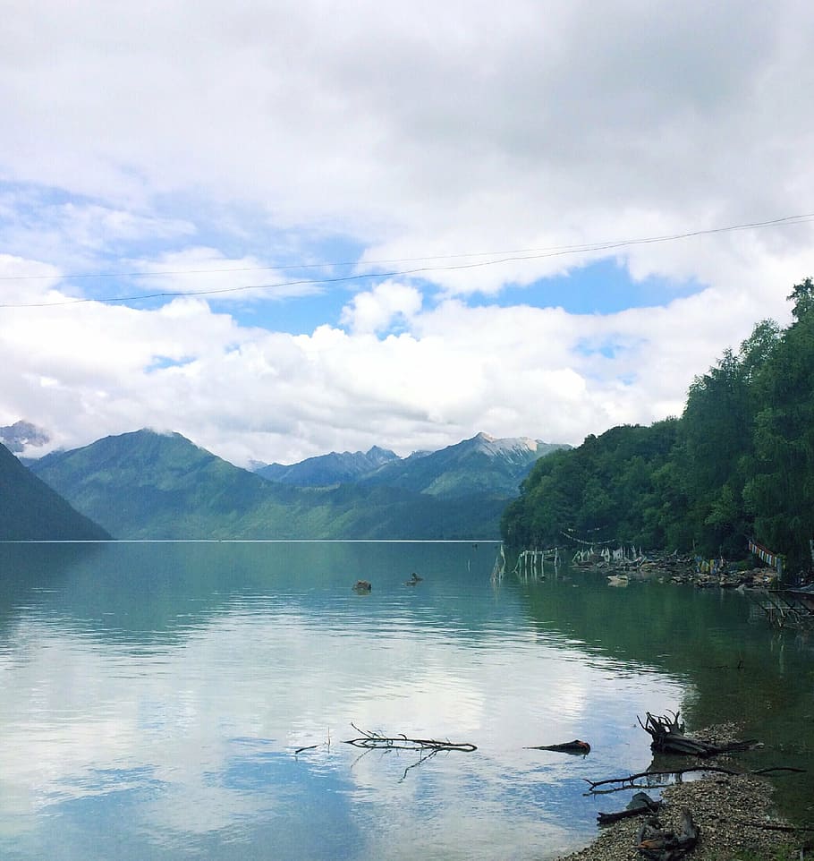 bay, beach, branches, cloud, clouds, daylight, forest, island, lake, landscape, mountains, nature, outdoors, reflection, river, rock, sand, scenic, sea, seascape, seashore, sky, summer, trees, tropical, water, mountain, scenics, cloud - sky, scenics - nature, beauty in nature, tranquil scene, tranquility, tree, day, non-urban scene, mountain range, plant, no people, environment, waterfront, 1080P