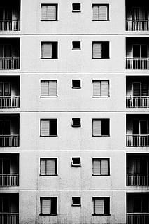 construcția de beton alb, gri, beton, clădire, timpul zilei, arhitectură, ferestre, modele, model, fereastră, cadru complet, exteriorul clădirii, construită, fundaluri, nici o persoana, oraș, zonă rezidențială, zi, consecutiv, în aer liber, apartament, unul langa altul, repetiţie, modern, sticlă - material, natură, 4K, CC0, domeniu public, fără drepturi de autor