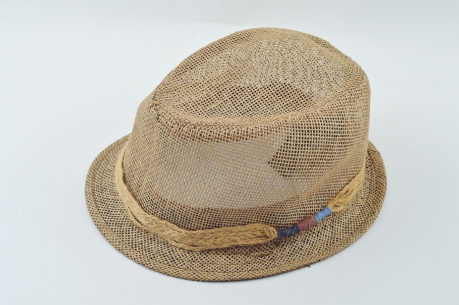 pălărie, cap, purta, studio shot, fundal alb, a închide, elimina, natură moartă, nici o persoana, un singur obiect, îmbrăcăminte, în interior, model, material, spațiu copie, Articole pentru acoperirea capului, sac, textil, vedere în unghi mare, parte a corpului, Securitate, 5K