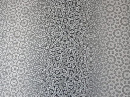 Wallpaper, Design, Decor, Backdrop, pattern, decoration, grey, decorative, style, modern, trendy, backgrounds, abstract, illustration, spotted, textured, textured effect, full frame, no people, close-up, geometric shape, indoors, repetition, circle, shape, gray, metal, flooring, architecture, built structure, abstract backgrounds, silver colored, steel, alloy, floral pattern, 4K, CC0, public domain, royalty free