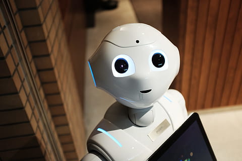 bianca, robot, Marrone, parete, foto, in piedi, dentro, camera, tecnologia, editoriale, in casa, avvicinamento, una persona, giorno, persone, futuristico, rappresentazione, rappresentazione umana, concentrarsi sulle conoscenze acquisite, nessuno, giocattolo, natura morta, arte e artigianato, creatività, tavolo, legno - materiale, messa a fuoco selettiva, somiglianza femminile, vista dall'alto, architettura, 4K, CC0, dominio pubblico, privo di copyright