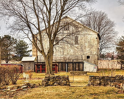 Scheune, rustikal, Scheunen, Ohio, digitale Kunst, ländlich, szenisch, Land, Landschaft, Schuppen, wirft, Bauernhof, Bauernhöfe, Landwirtschaft, landwirtschaftlich, Bauernhaus, champaign, Bezirk, Americana, Foto, fotografieren, Struktur, Strukturen, sturgell, William Sturgell, bill sturgell, historisch, Wohnkultur, Gebäude, Wolken, Himmel, Baum, Bäume, wolkig, Unkraut, Champaign County, Urbana, gebaute Struktur, die Architektur, Gebäudehülle, kahler Baum, Pflanze, Tag, keine Leute, Natur, Feld, Ast, draußen, verlassen, Zaun, Grenze, Barriere, Haus, 4K