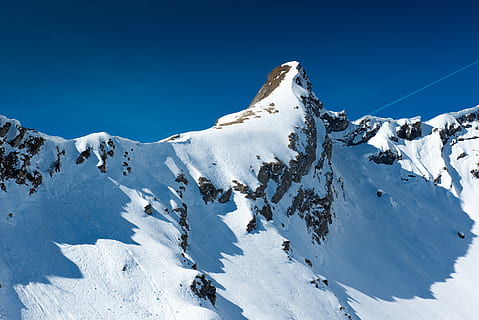 montagna, vertice, la neve, inverno, superiore, apice, natura, Alpi europee, blu, picco di montagna, paesaggio, all'aperto, Paesaggi, ghiaccio, Europa, cielo, temperatura fredda, bellezza nella natura, catena montuosa, scenics - natura, ambiente, sport, cielo sereno, sport invernali, luce del sole, giorno, montagna innevata, soleggiato, 5K, CC0, dominio pubblico, privo di copyright