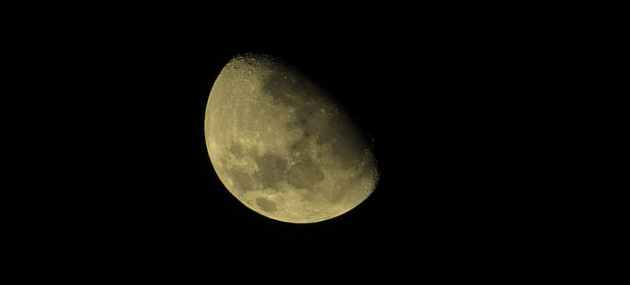 moon, astronomy, nature, outer space, darkness, armenia, night, space, sky, planetary moon, scenics - nature, beauty in nature, moon surface, tranquility, no people, tranquil scene, copy space, low angle view, majestic, half moon, outdoors, astrology, dark, space and astronomy, moonlight, 4K, CC0, public domain, royalty free